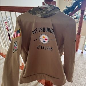 Women's Pittsburgh Steelers Salute to Service Hoodie / Dri-fit / NFL on-field